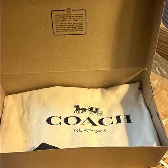 Coach Dark Brown Signature Wristlet - Picture 4 of 6